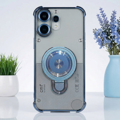 Nothing Phone 2 Pro 5G Luxury Four Corner Invincible Bracket Ring Stand Case