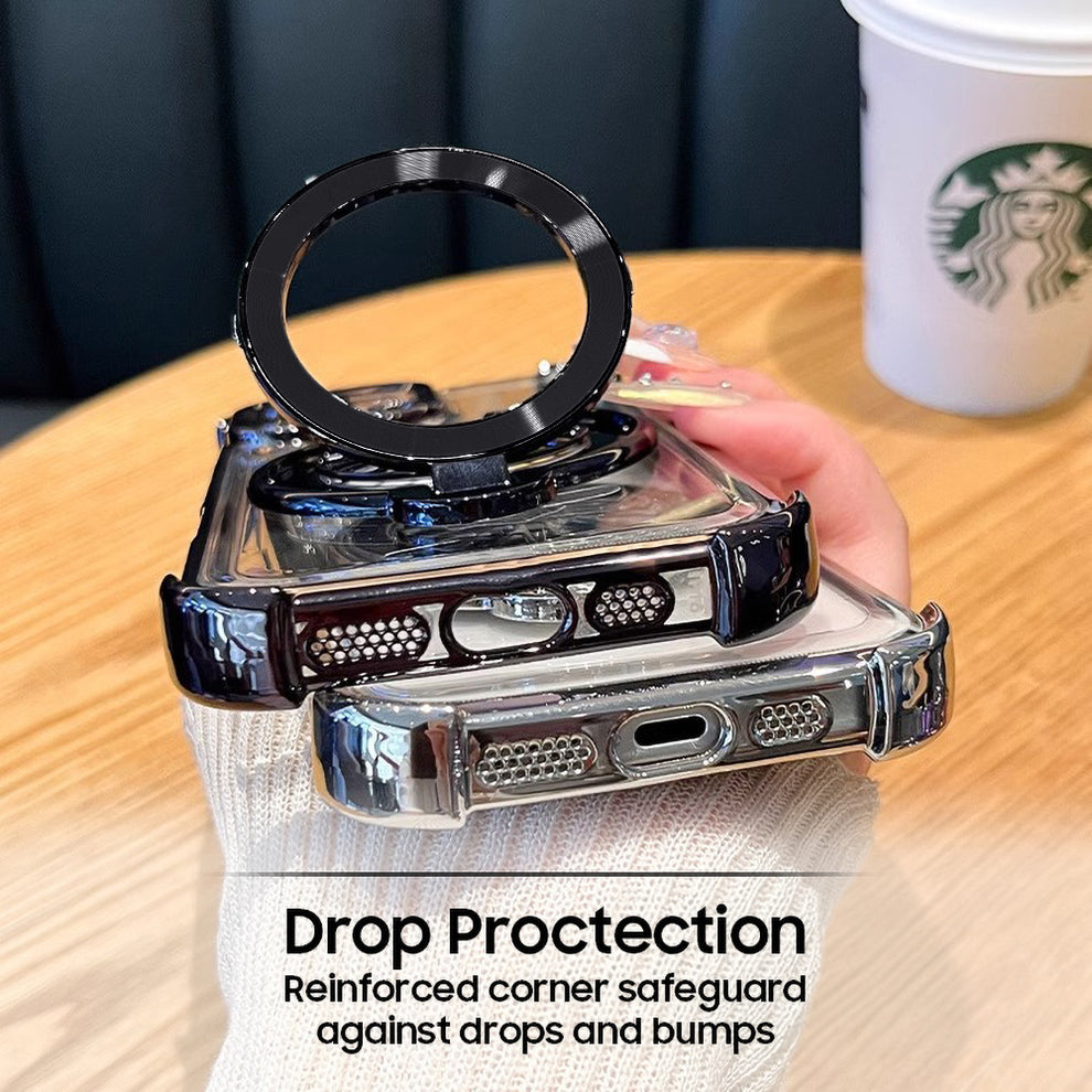 Oppo Reno 15 5G Four Corner Airbags 100% Original Astro Money Magnet Rotating Dollar Case