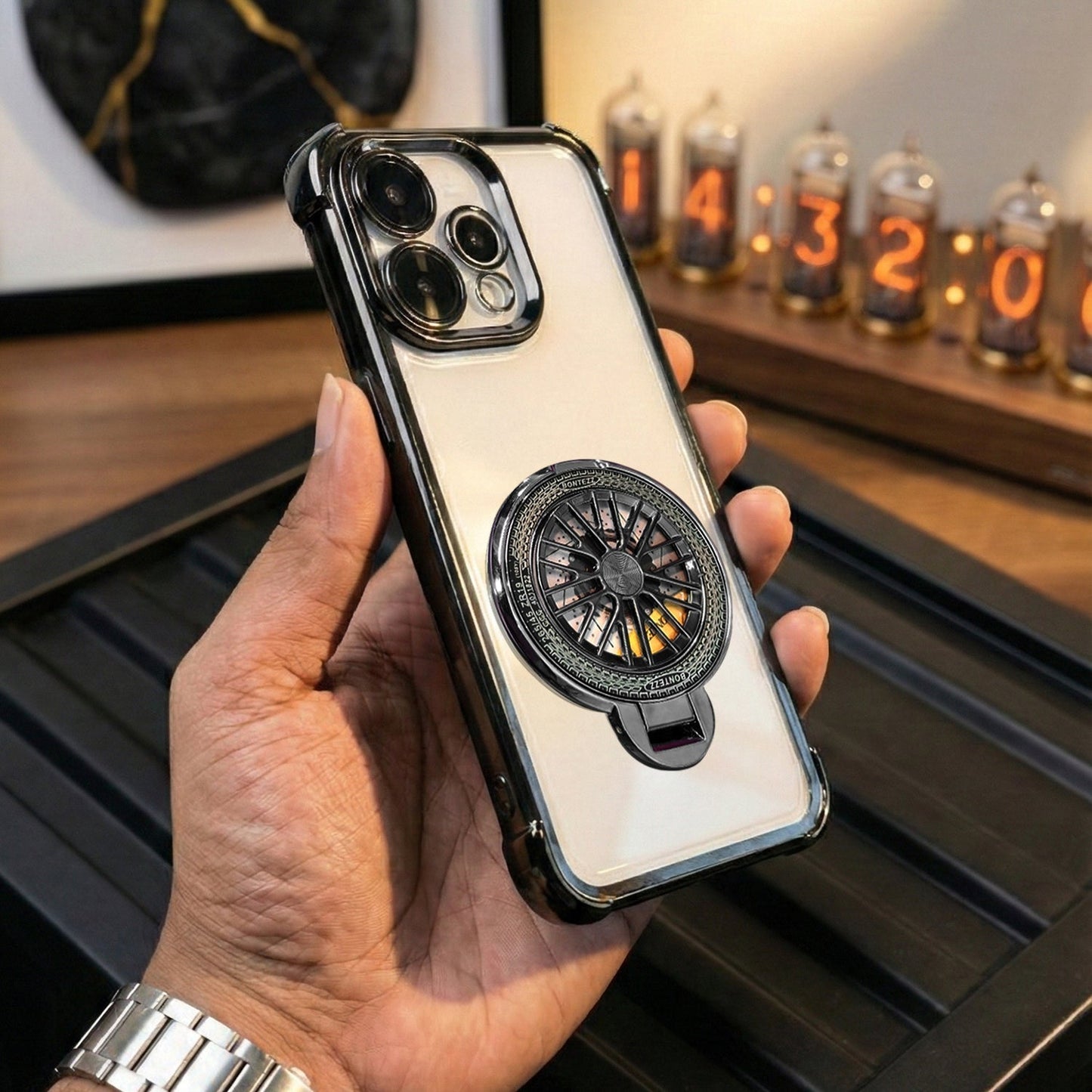 Oppo Reno 15 5G Premium Stress Buster Wheel Rotating Shockproof Airbags Case