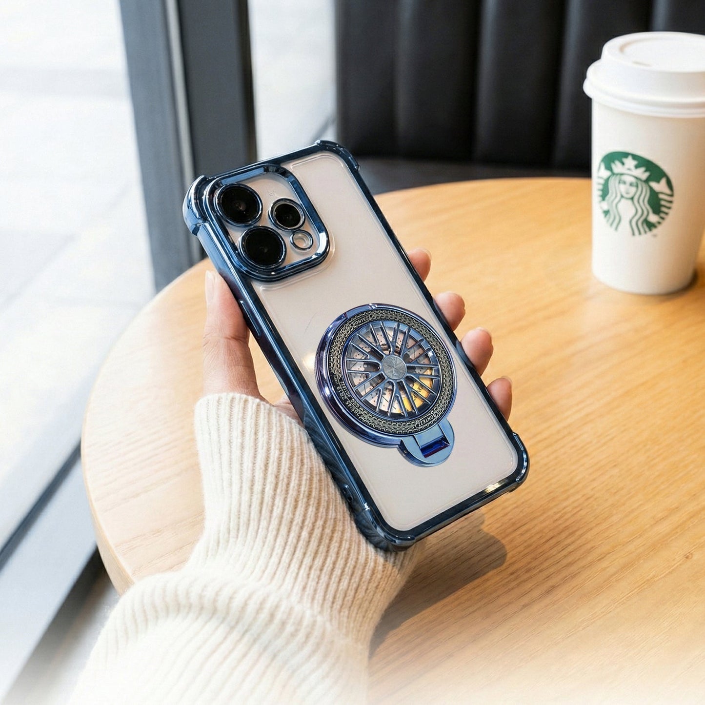 Oppo Reno 15 5G Premium Stress Buster Wheel Rotating Shockproof Airbags Case